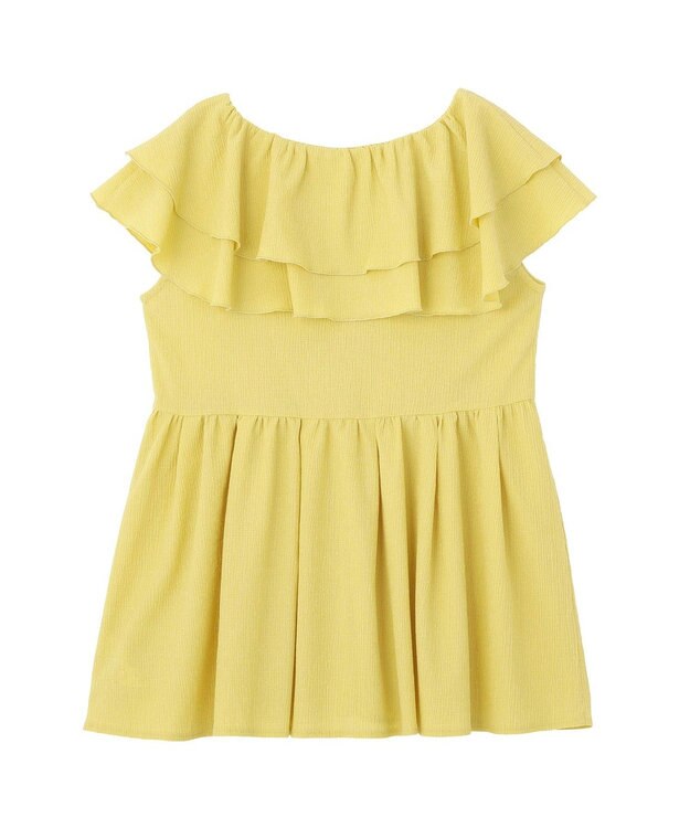 earth music&ecology ラッフルフリルワンピース Yellow