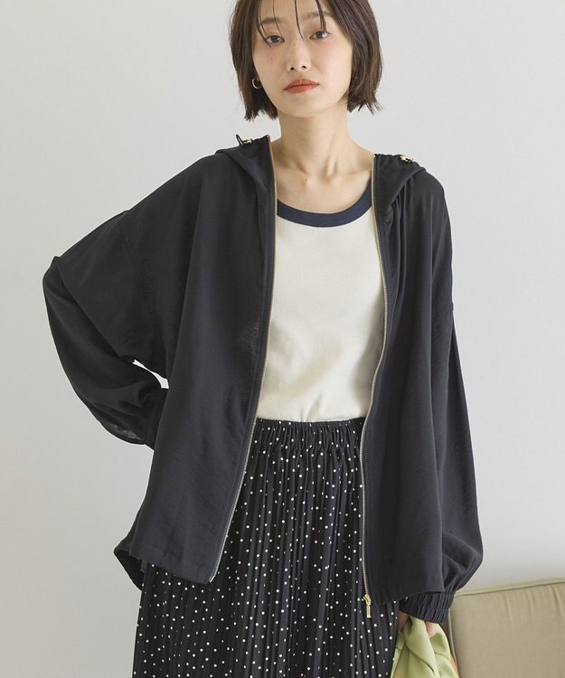 AMERICAN HOLIC フーディーシアーブルゾン Dark Navy