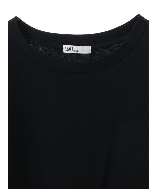 CRAFT STANDARD BOUTIQUE 袖ギャザーフレアプルオーバー Black