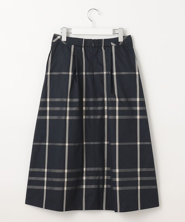 J.PRESS LADIES 【洗える】 メモリーウェザー チェック スカート ネイビー系3
