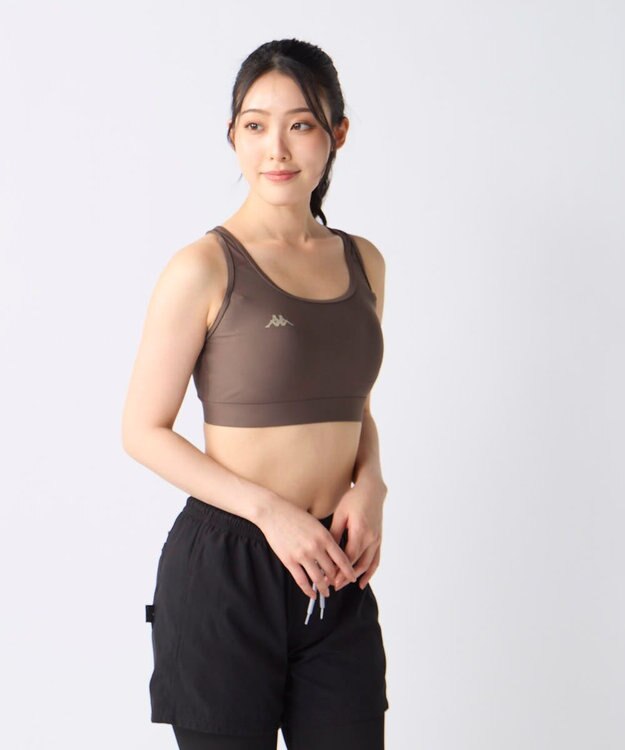 OP／FILA 【Kappa】Yバックスポーツブラ ブラウン