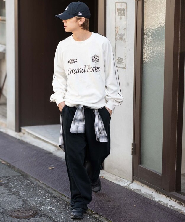 WEGO 【ユニセックス着用ITEM】ショートドロストラインプルオーバー ホワイト