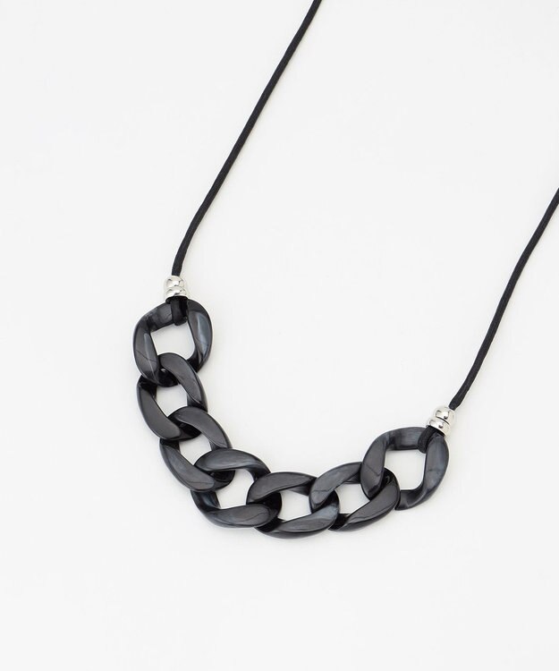 23区 樹脂チェーンネックレス ブラック系