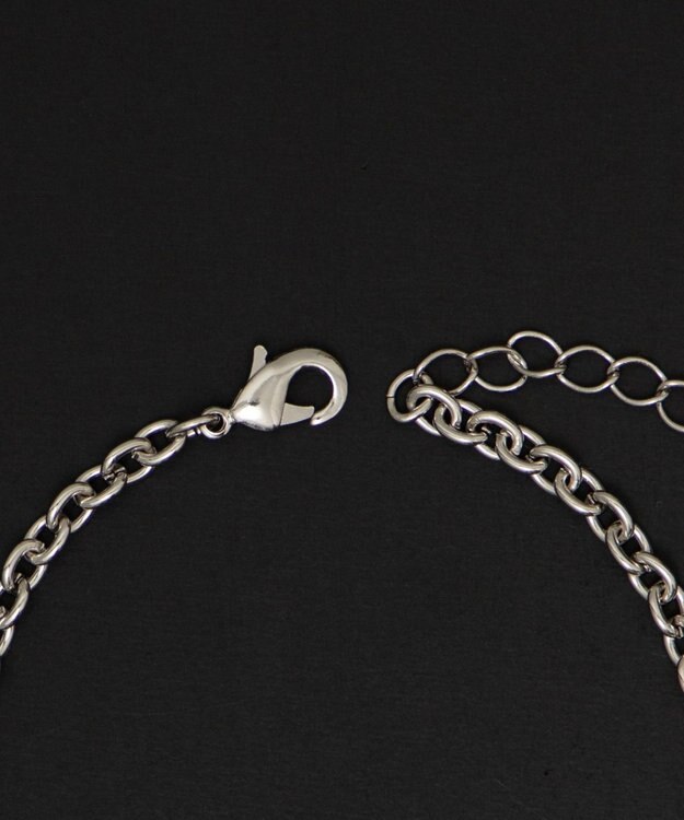 WEGO 【ユニセックス着用ITEM】MPUエンボスロゴクロスネックレス ブラウン