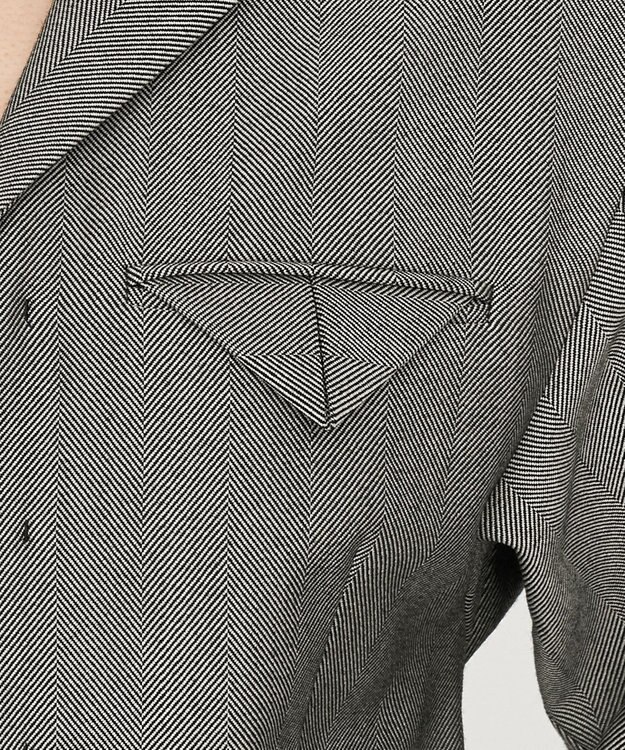 uncrave ヘリンボーンスーツ オールインワン（uncrave WHITE） へリンボーンブラック