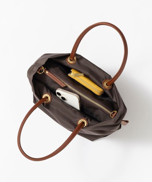 23区 VIOLAd'ORO 2WAY ナイロン トートバッグ (Sサイズ) ダークブラウン系