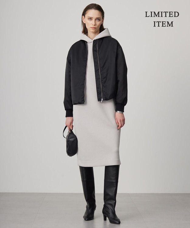 ICB 【WEB限定】 ナイロンラスターサテン MA-1 ブラック系