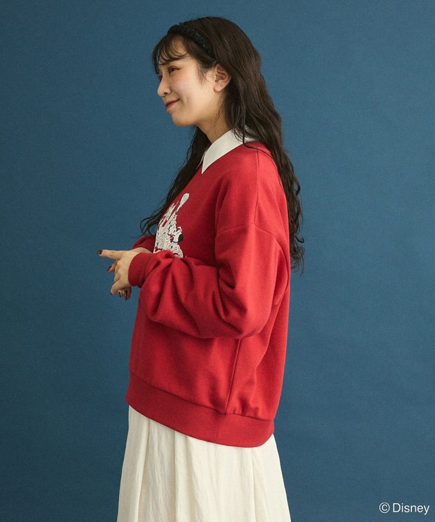 Green Parks １０１匹わんちゃん／プリント裏毛スウェット Red