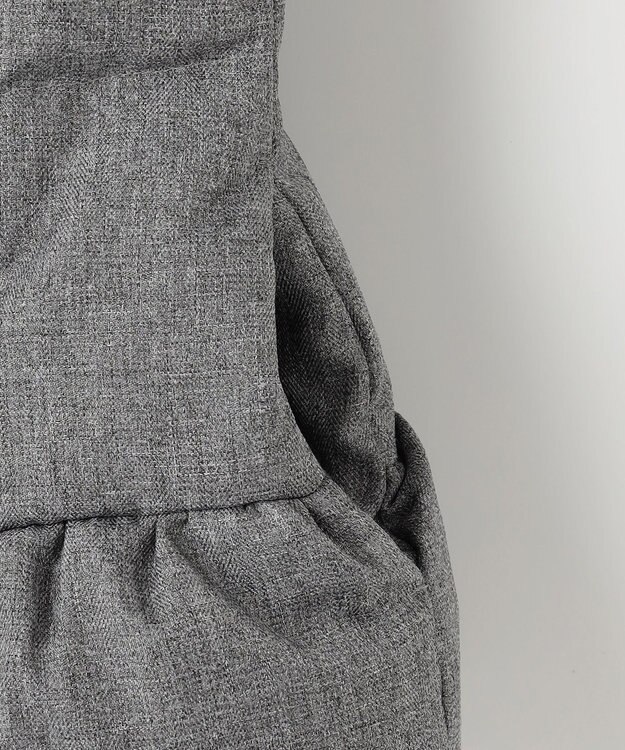 組曲 KIDS 【110-140㎝】ウールライク ダウンコート ライトグレー系