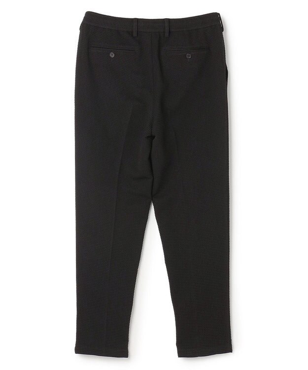 JOSEPH HOMME 【オリジナル素材 /ウエストゴム仕様】ライトタックジャージー  ドロスト付テーパードパンツ / PEGG CONVERTIBLE ブラック系