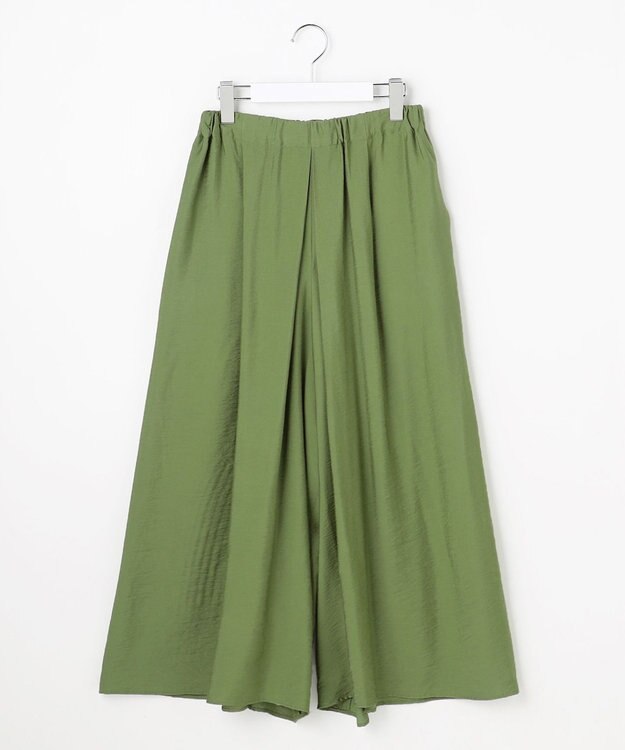 自由区 S 【セットアップ対応】エアリーツイルキュロット パンツ ［新色］グリーン