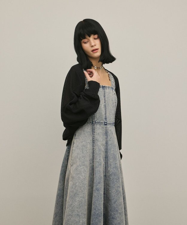 GRACE CONTINENTAL ボレロニットカーディガン ブラック