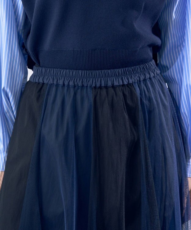 YECCA VECCA 【2点SET】マルチwayチュールスカート Navy