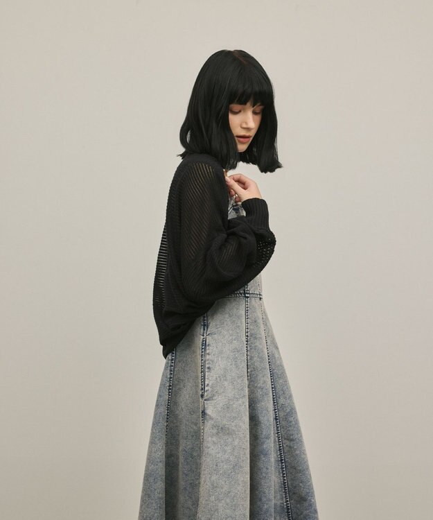 GRACE CONTINENTAL ボレロニットカーディガン ブラック