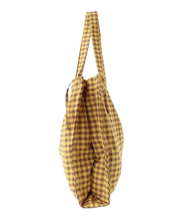 Green Parks ・ＱＵＯＮ　ギンガムリボントート Yellow