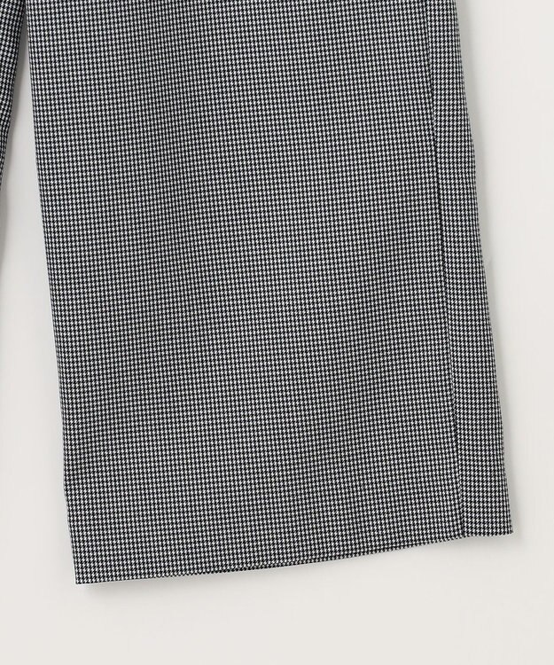 J.PRESS LADIES L 【洗える】 シャークスキンハウンドトゥース セミワイド パンツ ネイビー系3