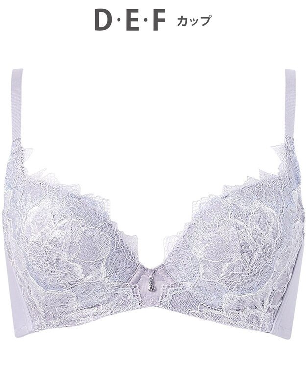 WACOAL 【ハグするブラ】 ブラジャー 体温を感知してカラダになじむ 谷間メイク 脇高設計 レディース BXB418 /ワコール グレー