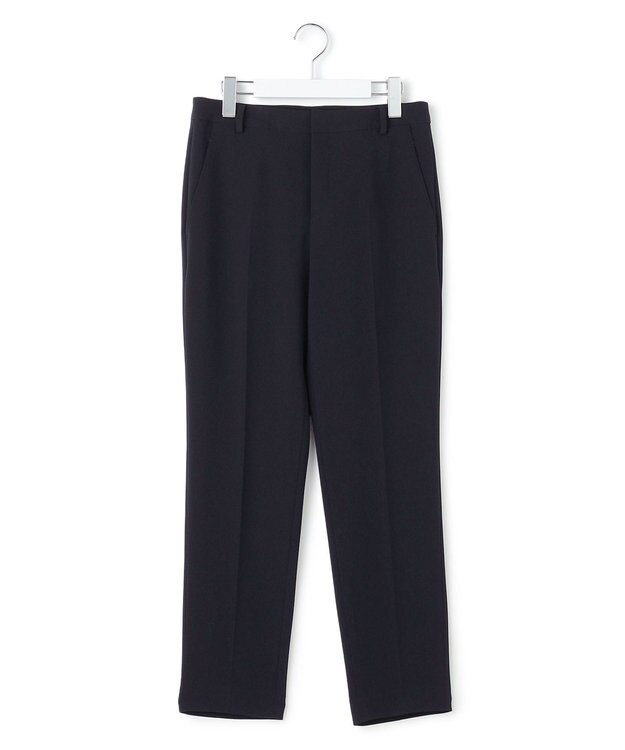 23区 S 【セットアップ対応】トリアセダブルジョーゼット パンツ (丈長め) ネイビー系