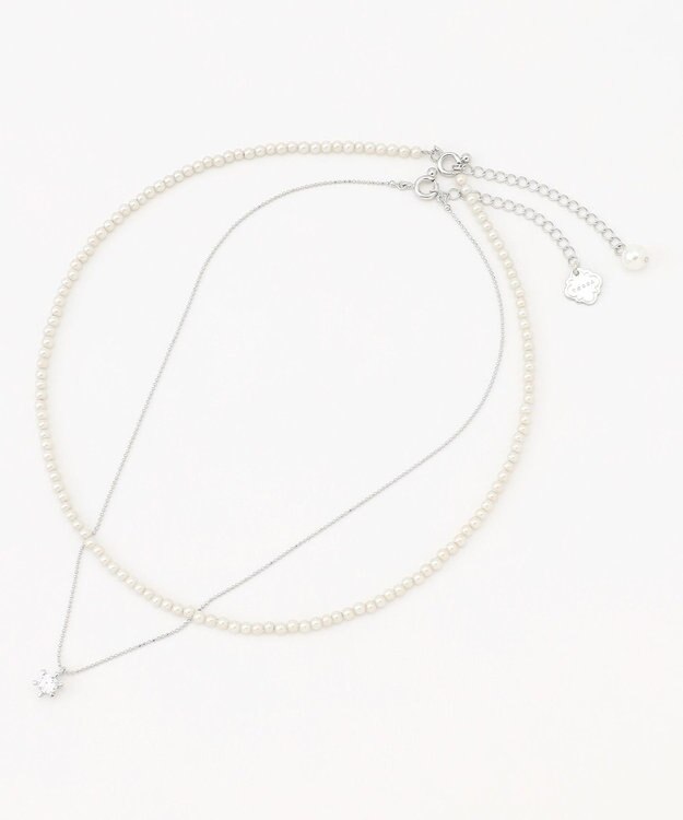 TOCCA BIJOUX＆BABY PEARL NECKLACE 2連セットネックレス シルバー系