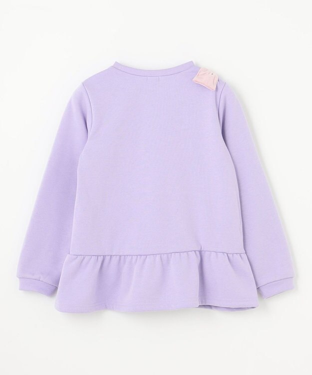 ANY KIDS 裏シャギーポシェットトレーナー ラベンダー×ハート