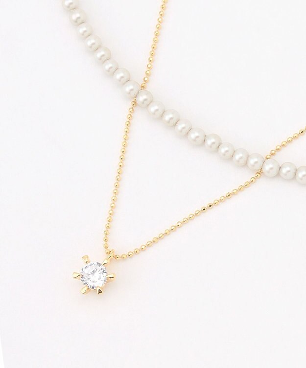 TOCCA BIJOUX＆BABY PEARL NECKLACE 2連セットネックレス ゴールド系