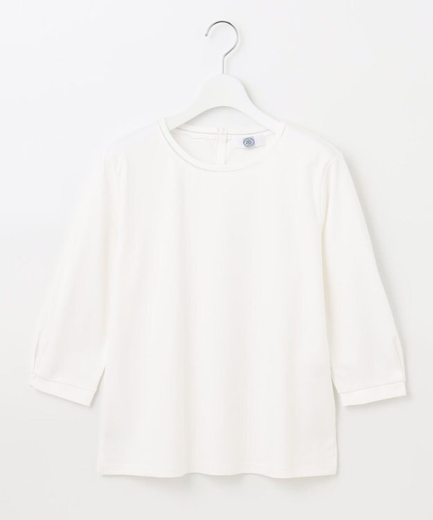 J.PRESS LADIES L 【接触冷感・UVケア】 スムースジャージー カットソー ホワイト系