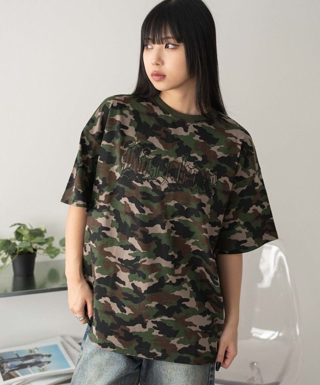 WEGO ヴィンテージウォッシュグラフィックビッグT 柄1