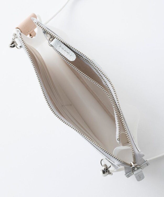 TRICOTE 【2WAY】PVC ミックス スマホ ポーチ / ショルダー 90WHITE