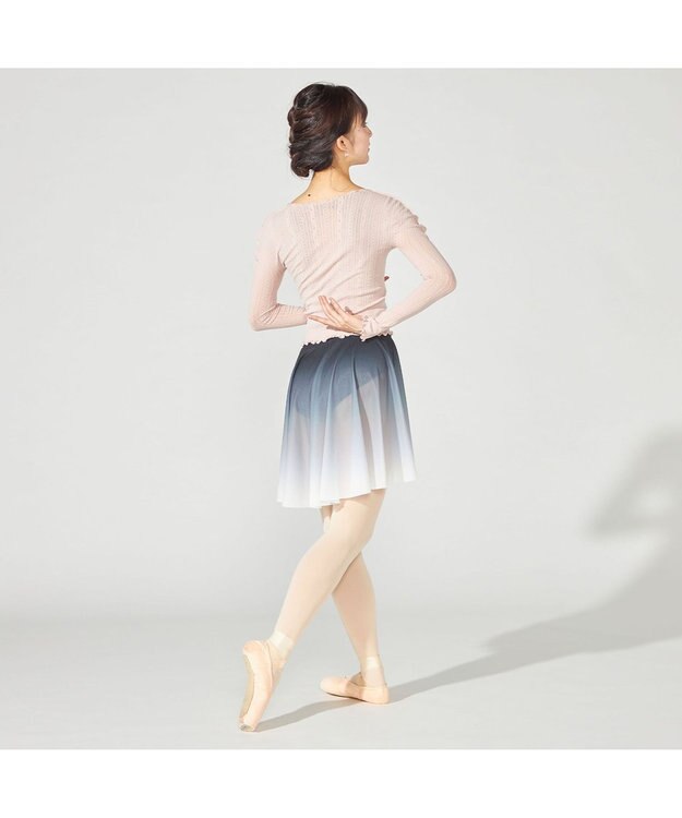 Chacott 【ノーソーイングニット】メロウニットトップ グレイッシュローズ