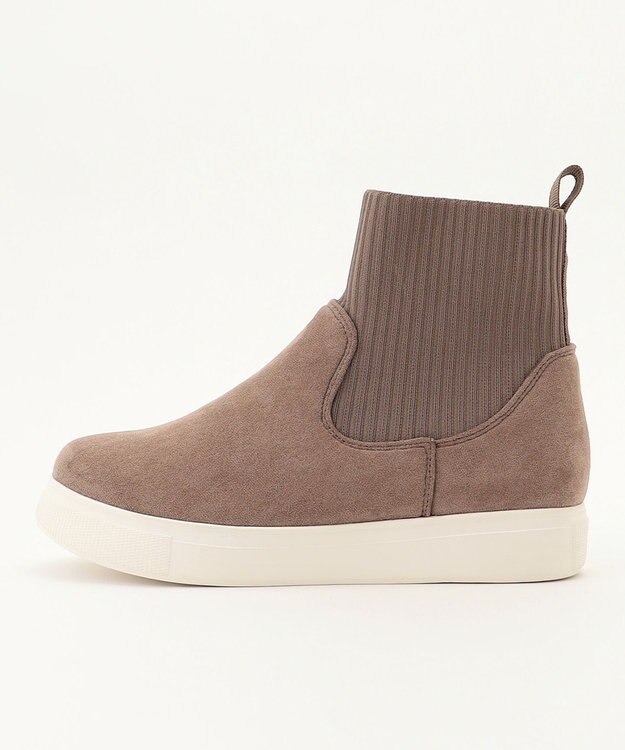 ANY 【LLサイズ有り】リブインハイカットスニーカー モカ