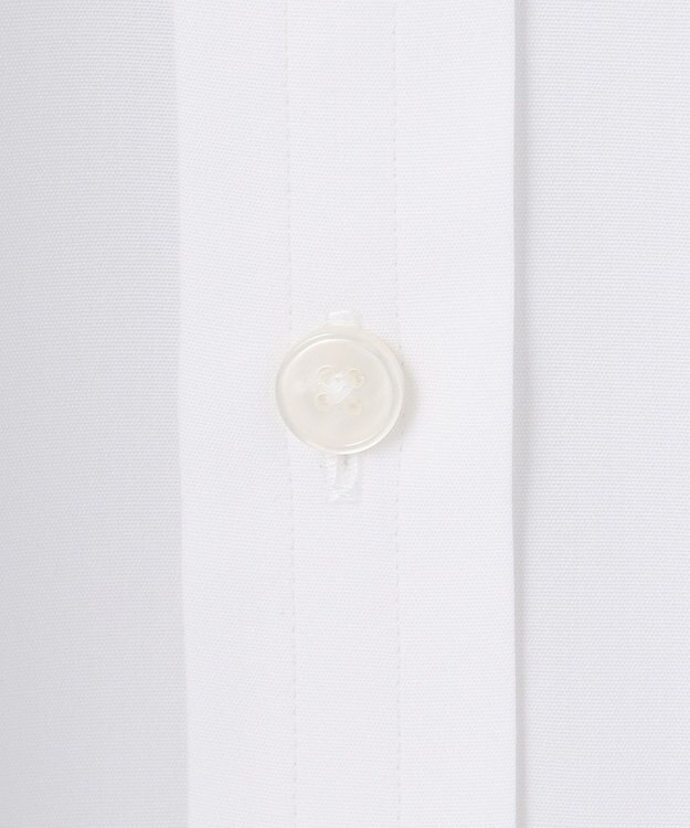 GOTAIRIKU 【形態安定】PREMIUMPLEATS_スナップダウン_通年ドレスシャツ（無地/織柄） 無地/ホワイト系