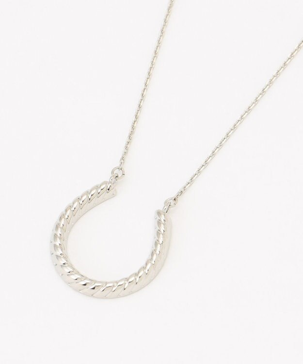 J.PRESS LADIES 【リバーシブル】ツイスト ネックレス シルバー系