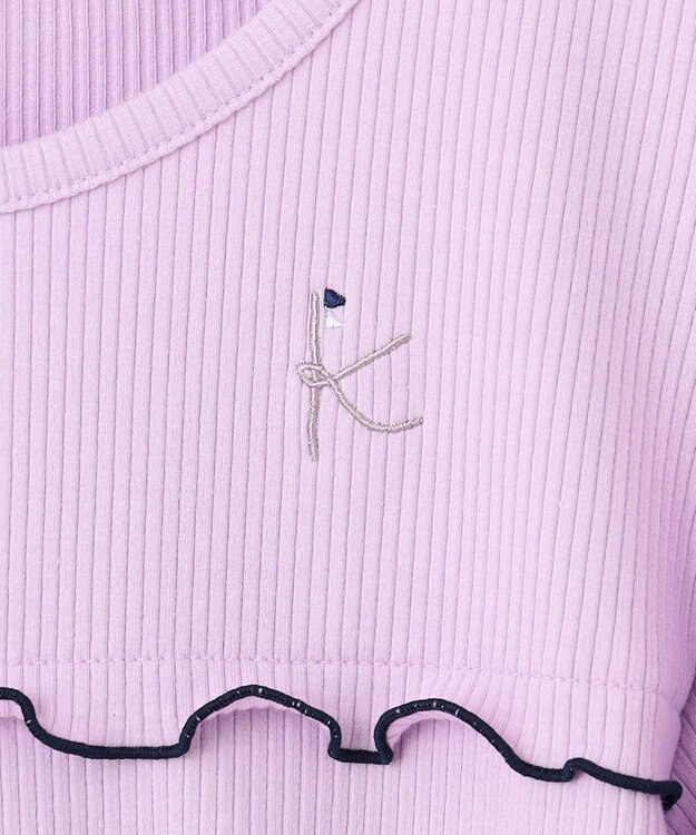 組曲 KIDS 【150-160㎝】パフスリーブ トップス ラベンダー