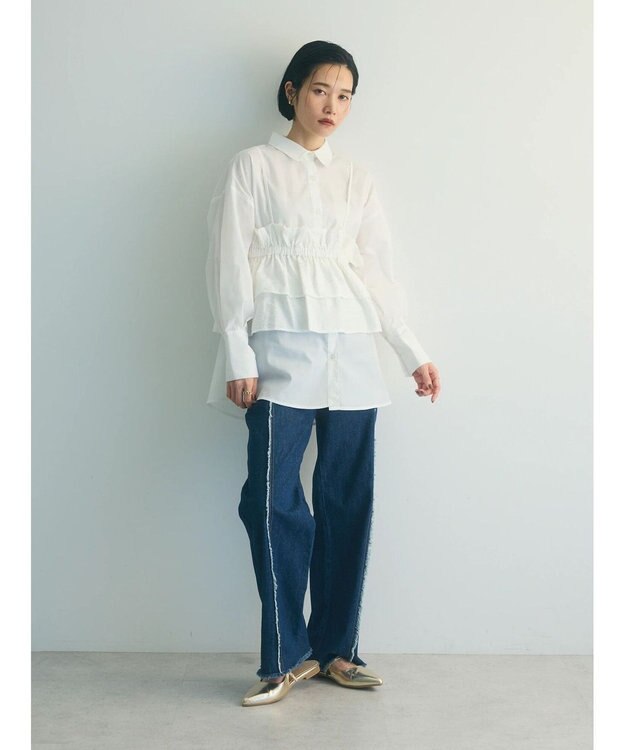 Green Parks armonia.ビスチェセットシャツチュニック White