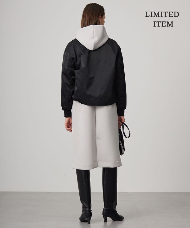 ICB 【WEB限定】 ナイロンラスターサテン MA-1 ブラック系