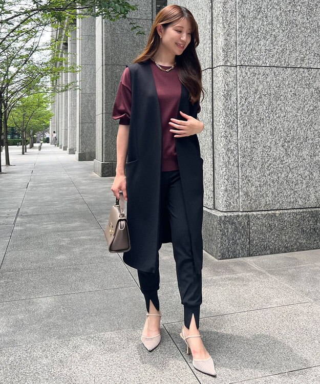 UNFILO 【セットアップ対応】BEAUTY MOVE ロングジレ ブラック