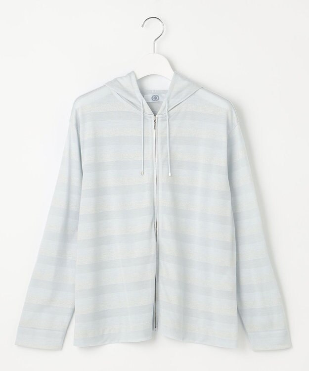 J.PRESS LADIES 【洗える】シアーライトパーカー ライトサックス系