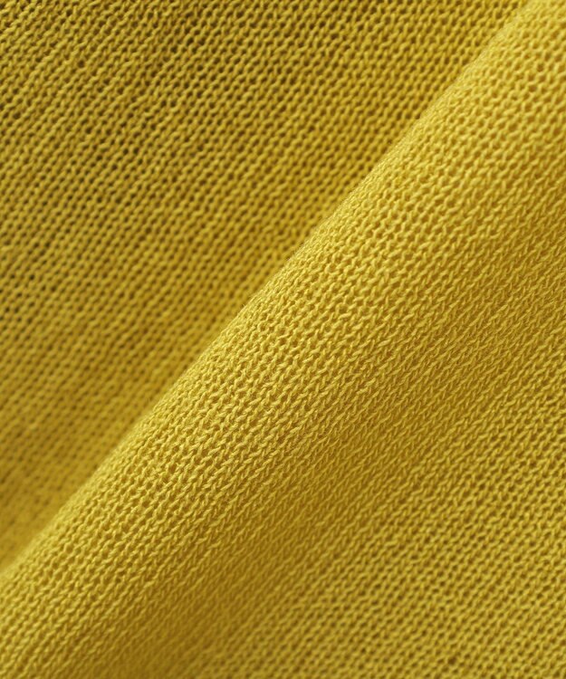 YECCA VECCA シアーニットVネックカーディガン Yellow