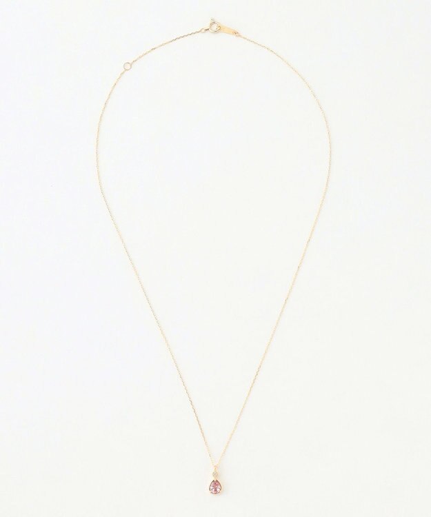 TOCCA 【WEB＆数量限定】PIECE OF FLOWER NECKLACE K10 ピンクトルマリン ダイヤモンド ネックレス ピンクトルマリン