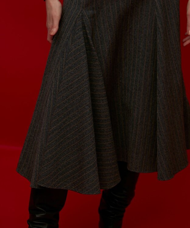 BEIGE， TURENNE / マーメイドスカート Gray×Camel line