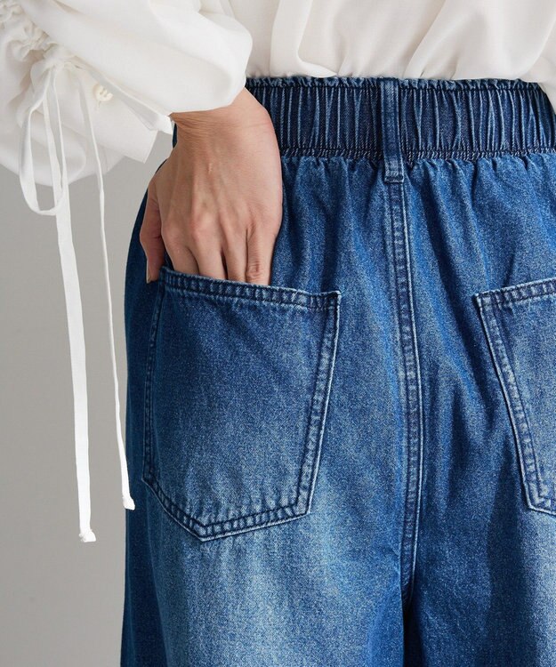Green Parks ウエストタックコクーンデニムパンツ Indigo