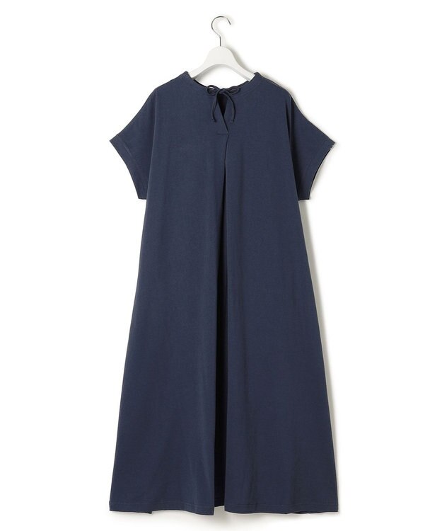 J.PRESS YORK STREET 【WOMEN】キャップスリーブ　ワンピース ネイビー系