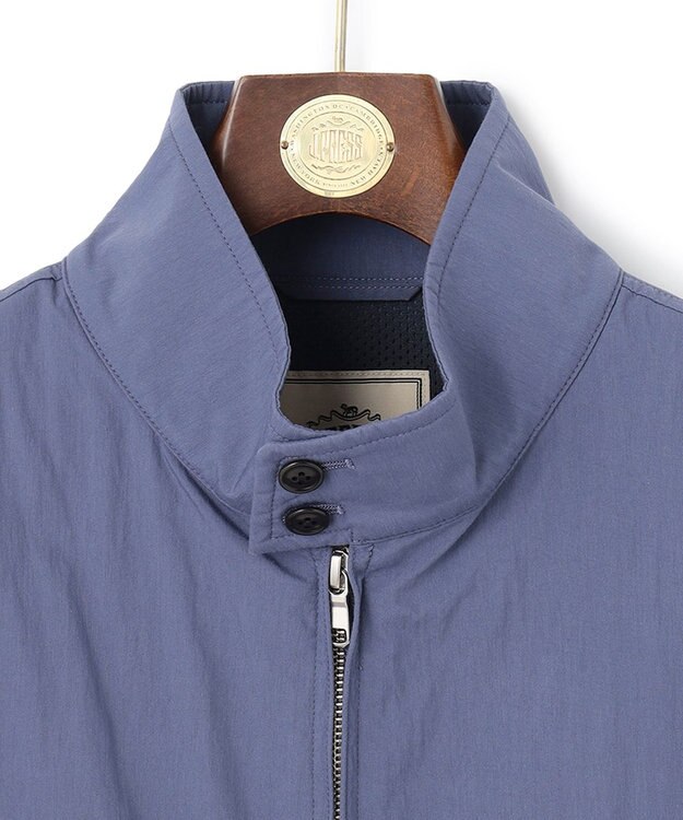 J.PRESS MEN コットンナイロンタイプライター ゴルフジャケット ダルブルー系