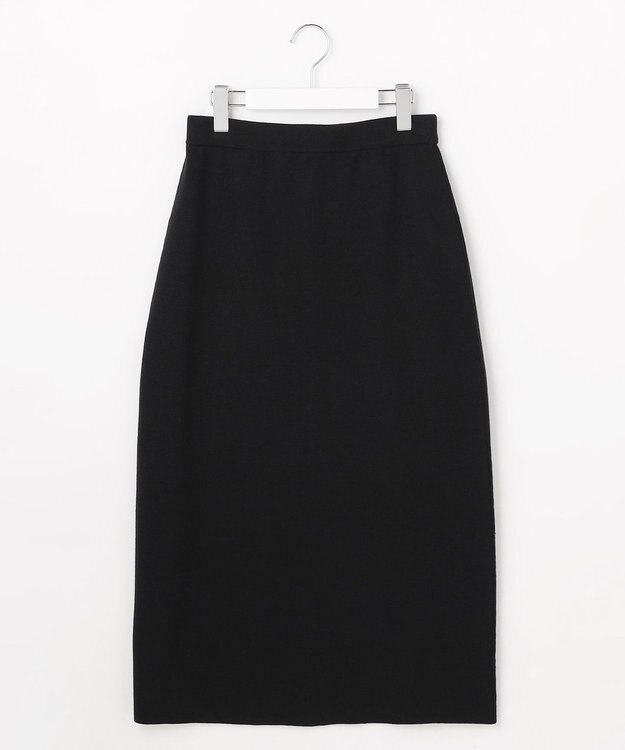 ANY SIS CICA加工 ニット タイト スカート ブラック