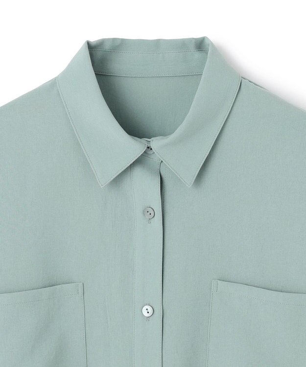 uncrave 新色追加！ドライタッチトロ ショートシャツ アッシュブルー