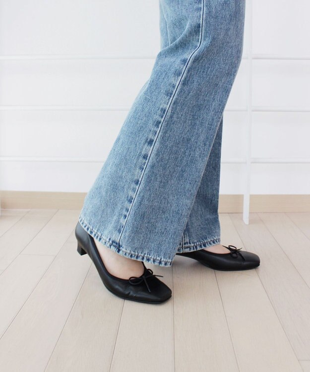 組曲 【晴雨兼用・撥水・低反発】バレエパンプス(Basic Color) ブラック系