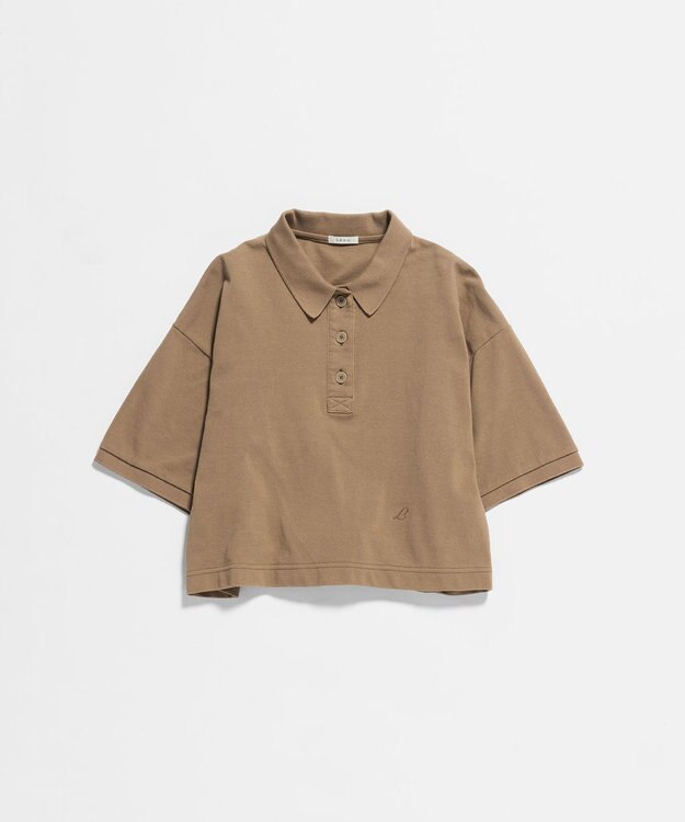 LENO POLO SHIRT / ポロシャツ CAFE AU LAIT