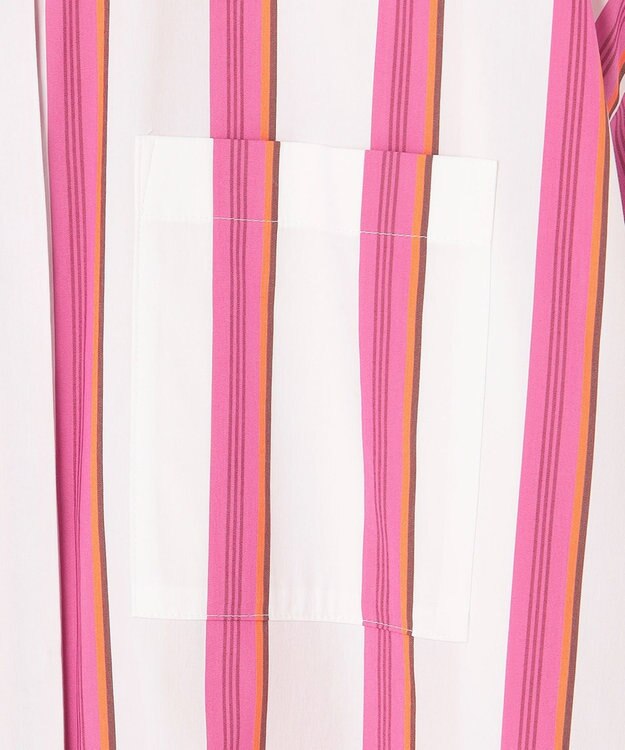 自由区 【XSサイズ～/洗える】SOMELOSシャーティング シャツブラウス ポピー