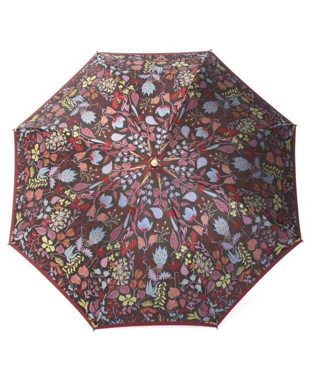 槇田商店 Stig Lindberg HERBARIUM レッド 折りたたみ傘 赤