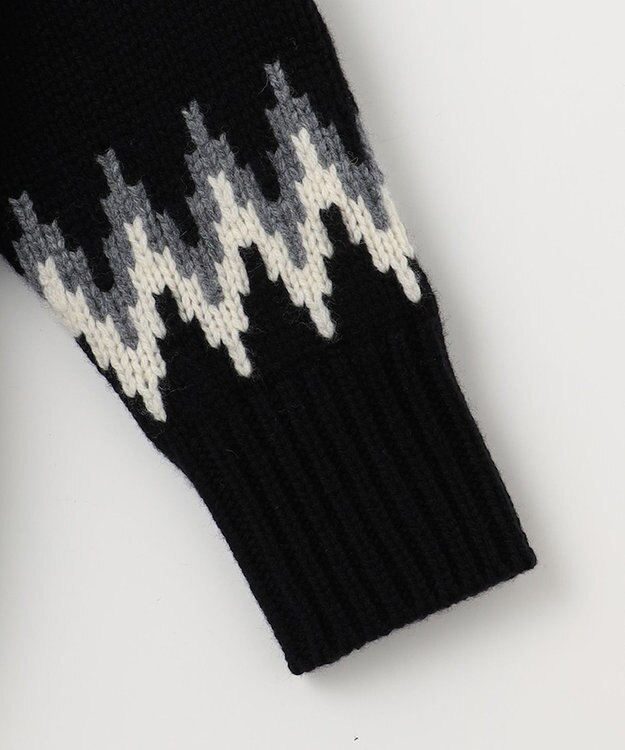 23区 S 【SLOW/一部店舗限定】ノルディック ニット カーディガン ブラックベース